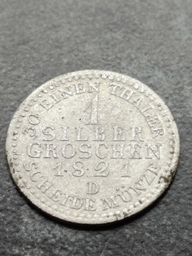 1 silber groschen 1821r. D 