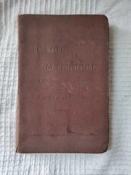Le Manuel du Restaurateur książka kucharska 1929