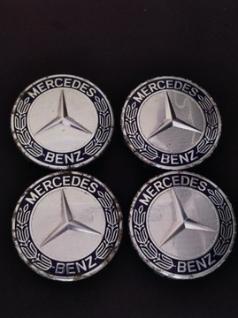 Dekielki Mercedes Benz Oryginalne emblematy kapsle