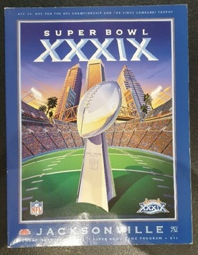 Superbowl XXXIX program NFL futbol amerykański 
