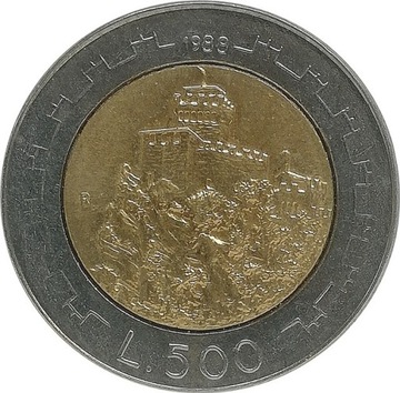 San Marino 500 lire 1988, KM#226