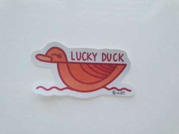 CH.ART naklejka LUCKY DUCK  1szt.