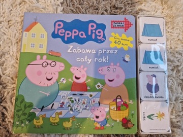 Książka świnka peppa zagraj ze mną gra memo zabawa przez cały rok