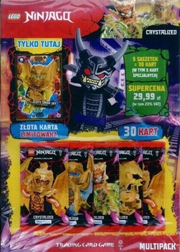 MULTIPACK+ZŁOTA  LEGO NINJAGO 8 CRYSTALIZED