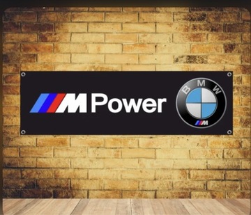 Baner plandeka BMW M Power 150x60cm Performance