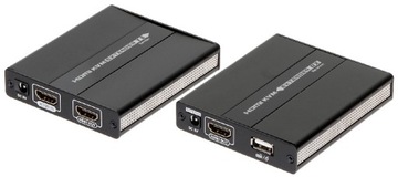 Przedłużacz po skrętce HDMI USB ekstender EX-60