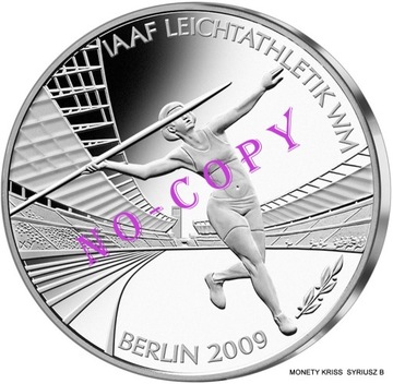 10 Euro 2009 r- Niemcy -MŚ Berlin IAAF - Ag925