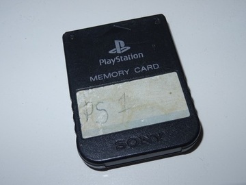 Oryginał karta pamięci Psx Ps1 Sony czarna black
