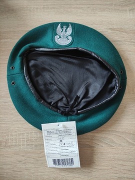 Beret Wojskowy Zielony Orzełkiem Nowy rozmiar 58cm