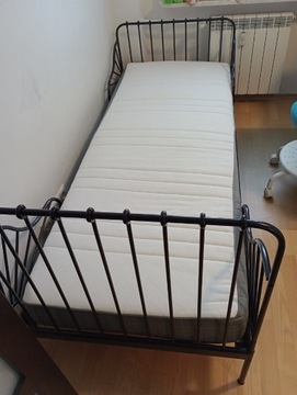Łóżko Ikea Minnen czarne