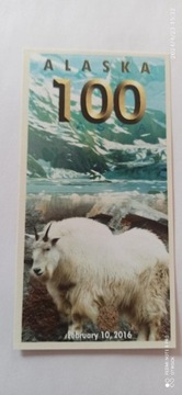 100 Northern dollar Alaska 2016 UNC - unikat