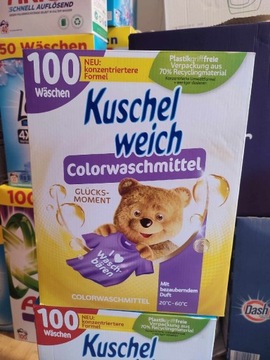 Niemiecki proszek do prania kuschel weich kolor 100 pran 5kg