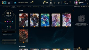 Sprzedam Konto League Of Legends +500 skins