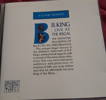 cd B.B.King-Live At The Regal