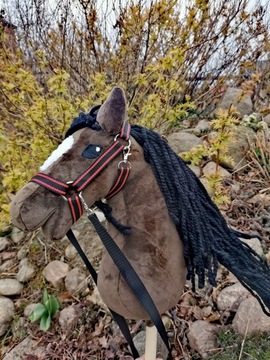 Konik koń Hobby Horse na kiju - Gniadek 