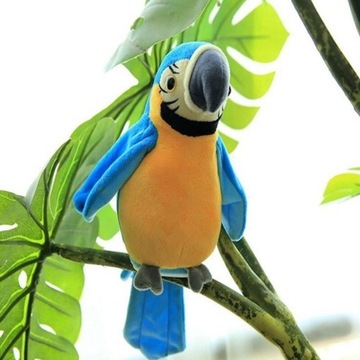 Elektryczna pluszowa papuga idealna na prezent 