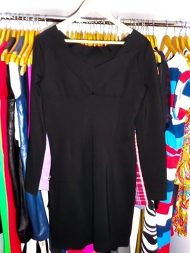 VERSACE sukienka mała czarna M/L (IT46) j.now