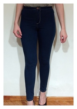 Niebieskie skinny H&M rurki 