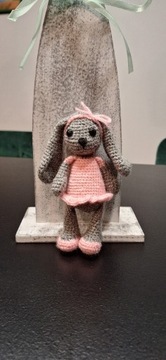 Króliczek/zajączek maskotka amigurumi szydełko