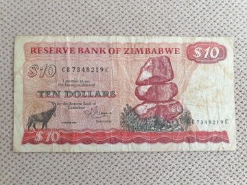 Zimbabwe 10 dolars