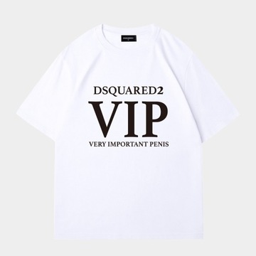 DSQUARED2 T-SHIRT - XL - Koszulka męska biała