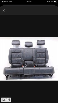 Siedzenia tył fotele kanapa VW Tiguan skóra