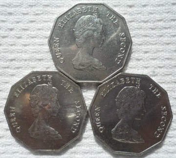Bryt wschodnie Karaiby 1 dolar 1989 Żagłowiec 1szt