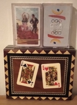 Vintage Hiszpańskie Karty Do Gry W Pudełku 