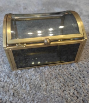 Pudełko na biżuterię, w stylu retro