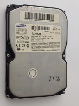 Dysk twardy retro SAMSUNG SV2042H 20 GB IDE ATA