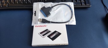 Dysk SSD 2.5" Goldenfir 128GB + adapter Sata USB