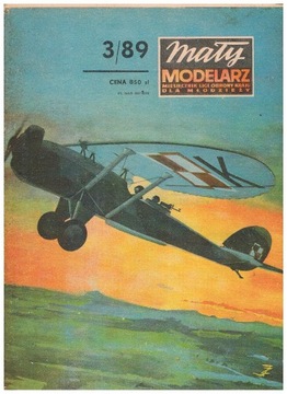 mały MODELARZ 3/89 samolot Lublin R-XIII D