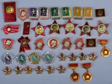 Odznaki przypinki ZSRR Zestaw 1