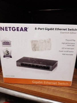 SWITCH NETGEAR GS308 8 PORTOWY GIGABIT Nowy