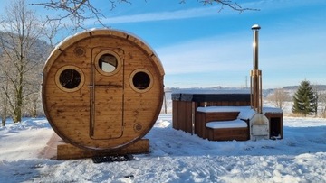 Sauna ogrodowa, ruska bania, beczka 1,50m