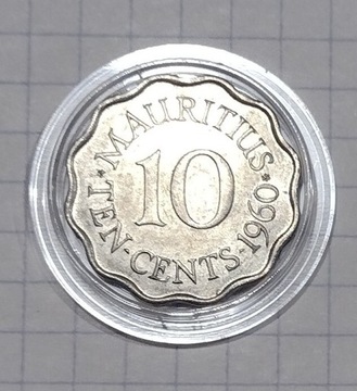 (650) Mauritius 10 centów 1960 rzadka stan!