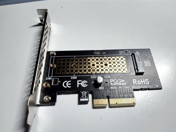 Karta PCIe 3.0 full speed NVMe M.2