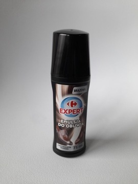 Carrefour Expert Emulsja do obuwia brązowa 75 ml