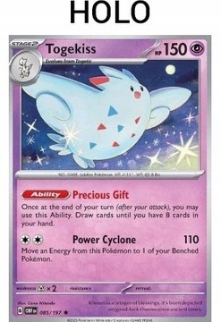 Karta Pokemon Togekiss (OBF 085) 85/197 Holo