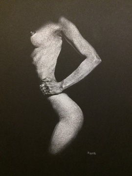 Rysunek "Nude Noir" #146 210x290 mm