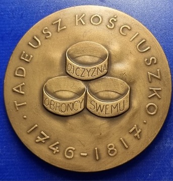 Medal TADEUSZ KOŚCIUSZKO- OJCZYZNA OBROŃCY SWEMU