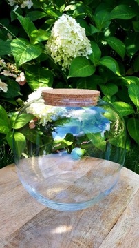 słój szklany z korkiem bomboniera 20cm