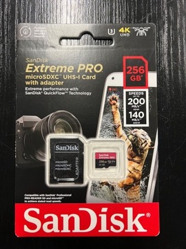 SanDisk Extreme PRO 256 GB v30 A2