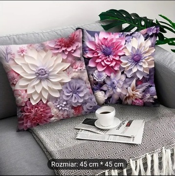 poszewka na poduszkę  .kwiaty Świetna jakość 