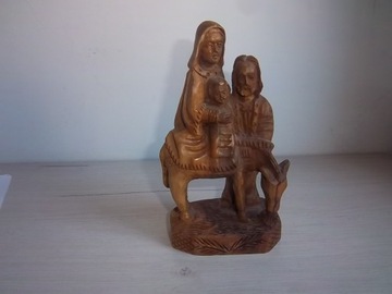 Figurka drewniana święta rodzina