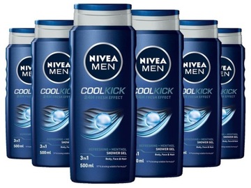 Żel, szampon 3w1 Nivea MEN Cool-kick