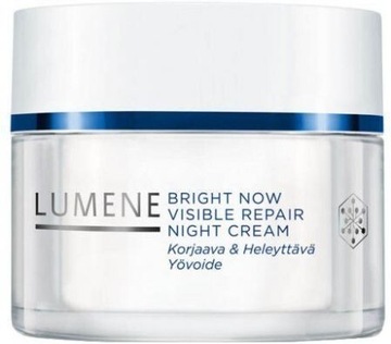 Lumene krem na noc bright now visible repair