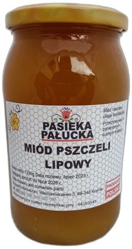 Miód lipowy 1,2 kg z rodzinnej pasieki