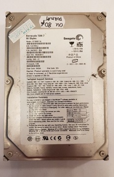 Dysk Twardy HDD IDE ATA Seagate Barracuda 80 GB 