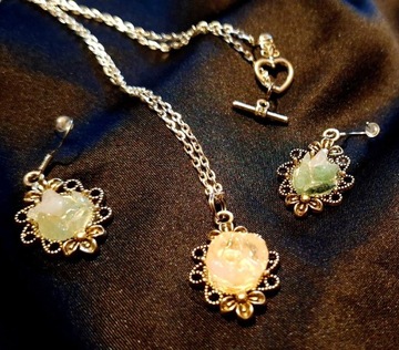Komplet biżuterii ezoterycznej Kryształ Górski